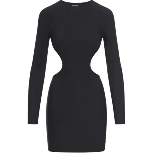 Balenciaga Cut Out Open Back Mini Dress
