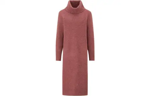 UNIQLO Long Sleeved Dresses Women's Peach Pink Moderate Long
