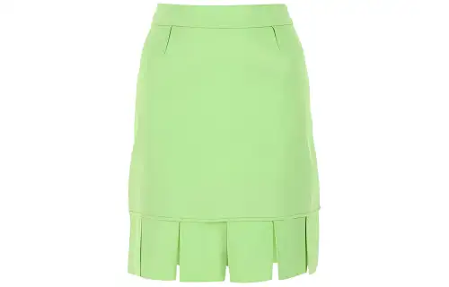 Bottega Veneta Pleated Hem Mini Skirt