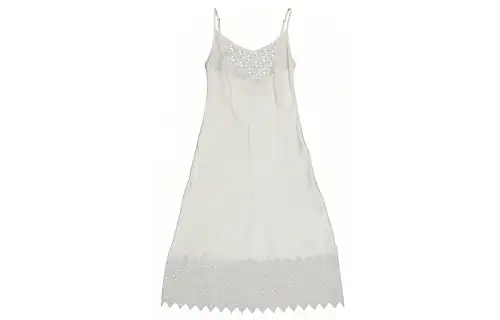 Burberry Slip Dresses Women's White Moderate Mid Length