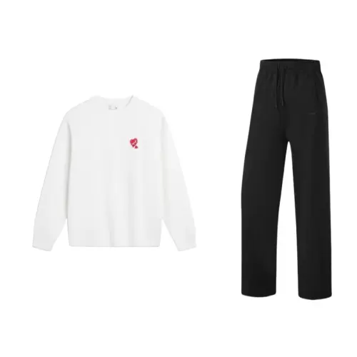 Li Ning Sweatshirt Sets Women's Crew Neck Moderate Other