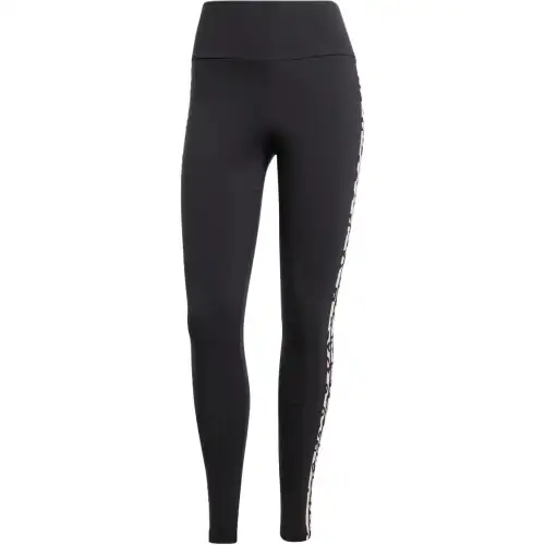 Adidas Women's Leopard Allover Print Leggings Black