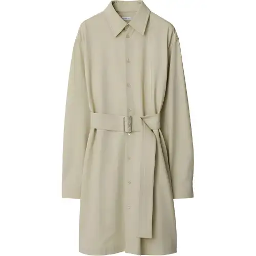 Burberry belted cut-out shirt dress