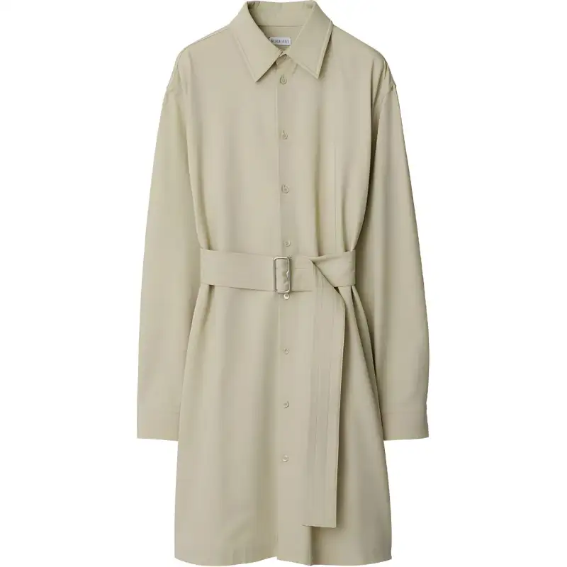 Burberry belted cut-out shirt dress