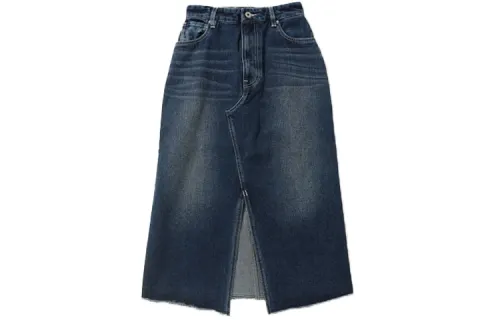 A BATHING APE Bape Denim Short Skirts Women's Denim Blue