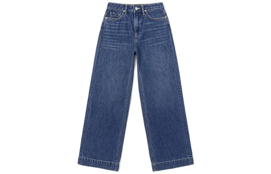 Lee Jeans Women's Medium Blue Moderate Wide Leg Pants