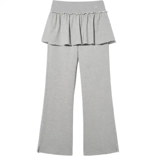 FILA Casual Pants Women's Gray Moderate Flared Pants