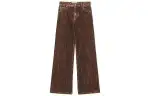 LOEWE Jeans Women's Brown Moderate Straight Fit Pants