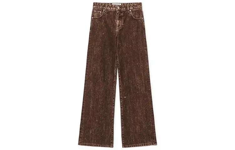LOEWE Jeans Women's Brown Moderate Straight Fit Pants