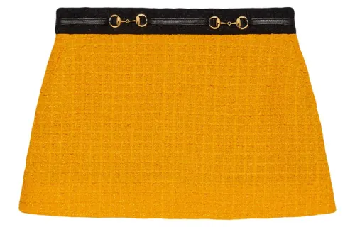 GUCCI SS20 Casual Short Skirts Women's Yellow