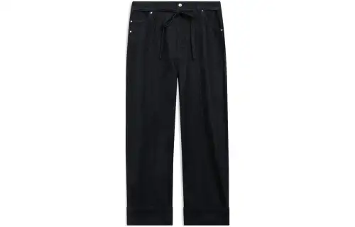 Li Ning Jeans Women's Black Moderate Straight Fit Pants