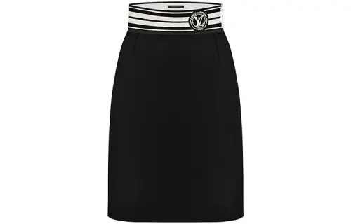 LOUIS VUITTON Lv Stripe Pencil Skirt