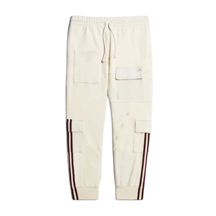 Adidas Originals x Ivy Park ADIDAS CARGO Fleece Lined Thermal Athleisure Loose Fit Cargo Pants Women's Khaki