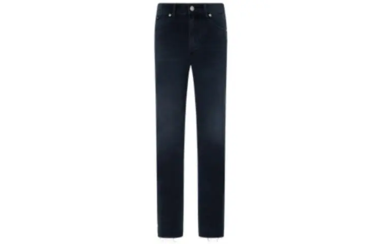 Calvin Klein Jeans Women's Denim Dark Blue Moderate Straight Fit Pants