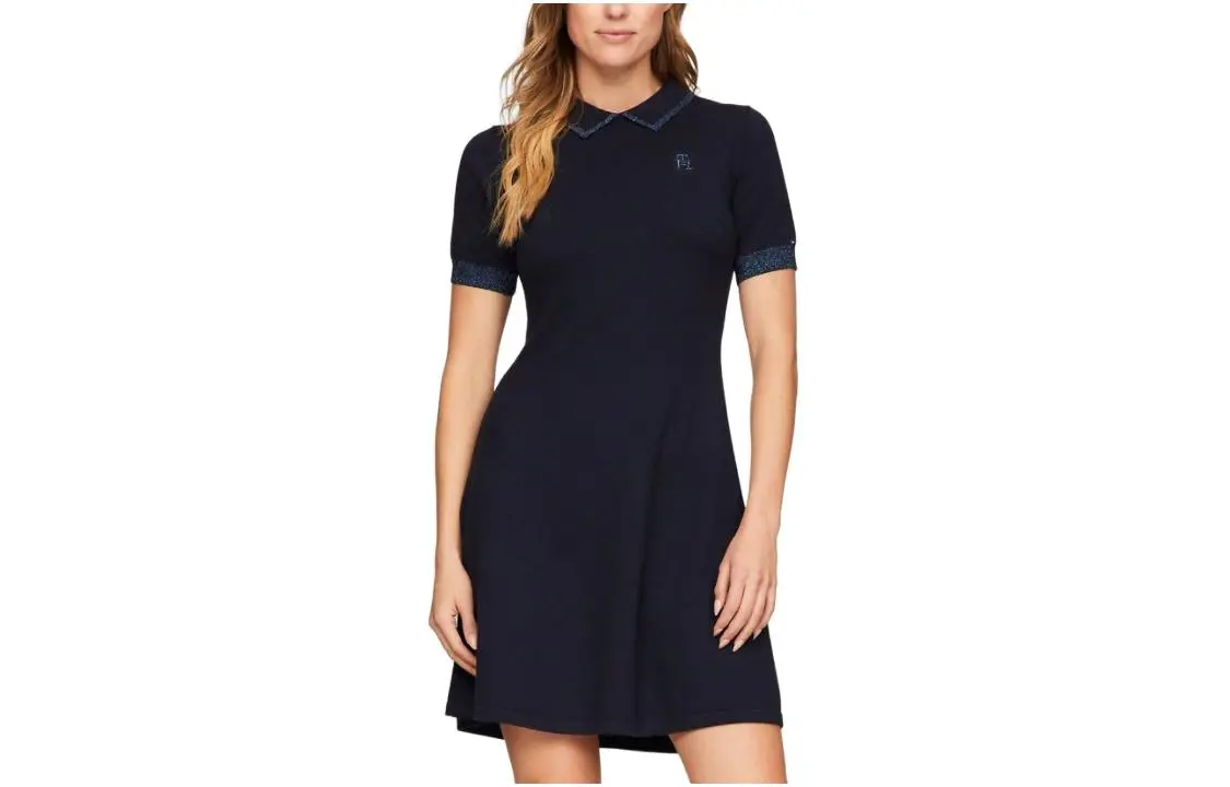 Tommy Hilfiger Short Sleeved Dress Women's Blue