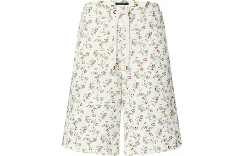 LOUIS VUITTON Floral Print Bermuda Shorts