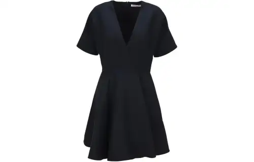 DIOR Short Sleeved Dress Women's Black