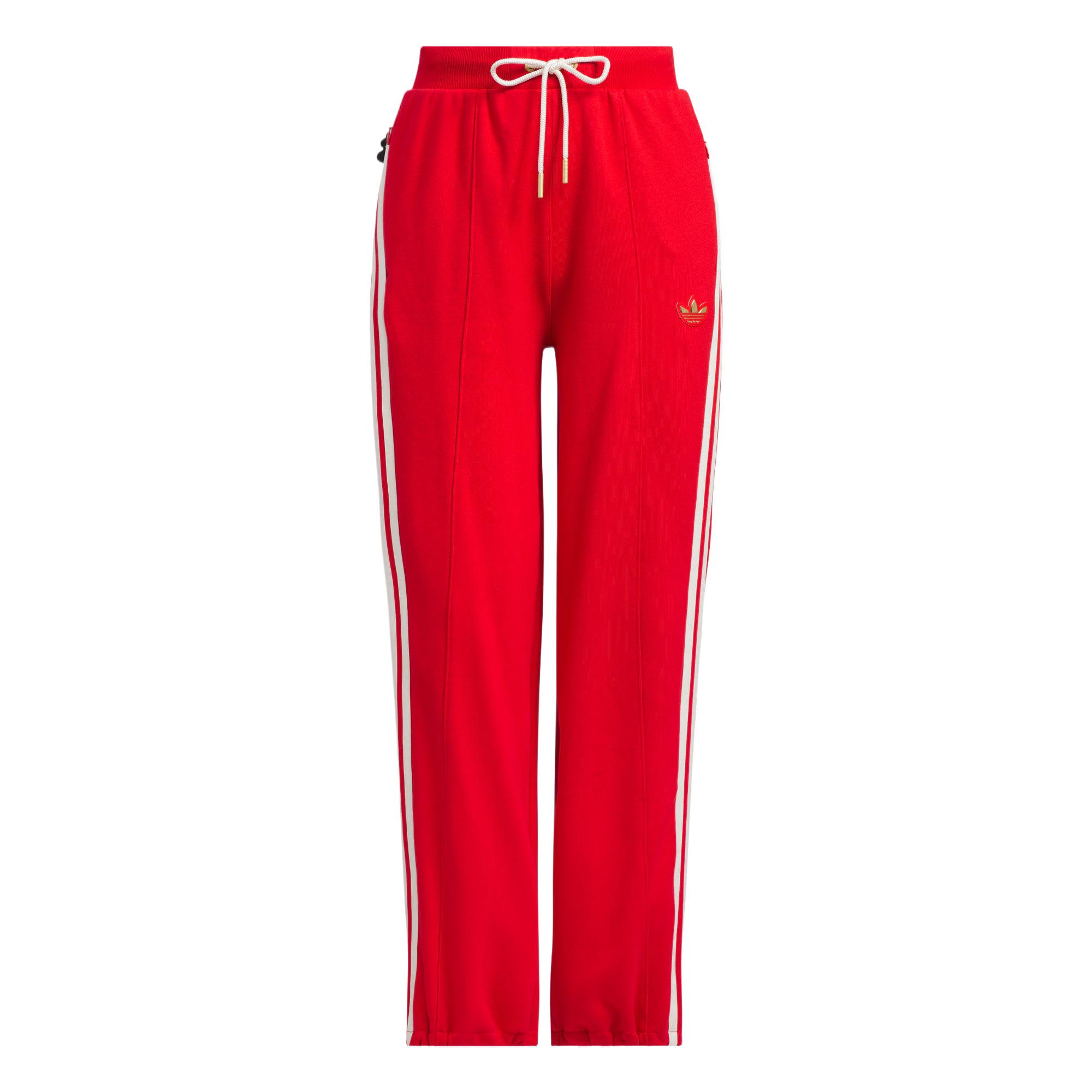 Adidas Originals CNY W JERSEY P Knitted Sweatpants Women's Light Scarlet