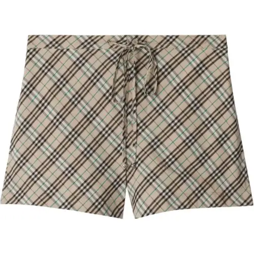 Burberry Vintage Checked Drawstring Shorts