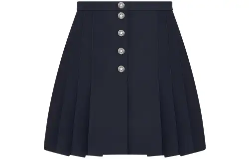 DIOR Casual Short Skirts Women's Black Moderate Short