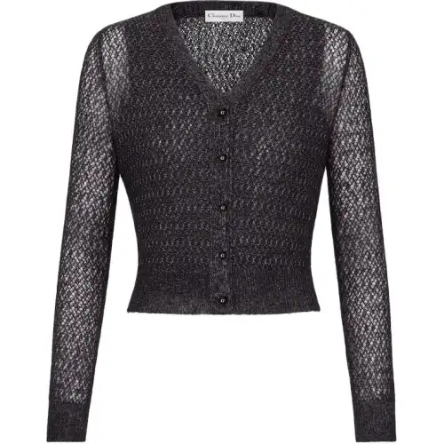DIOR Casual Suits Women's Black Crew Neck Moderate