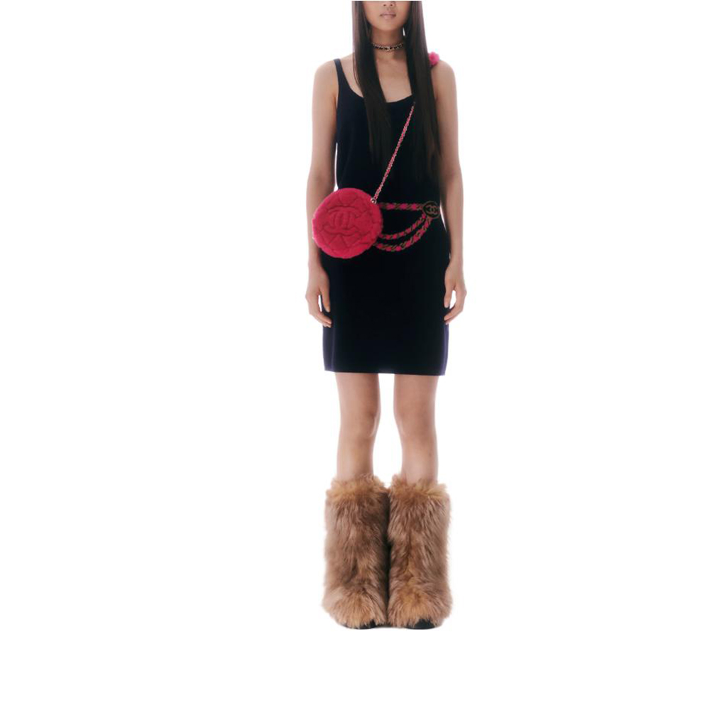 CHANEL 23N Sleeveless Dress Women's Marine Blue