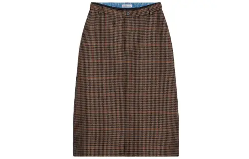 Balenciaga Casual Long Skirts Women's Coffee Moderate Mid Length Bodycon Skirt