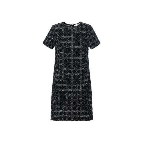 DIOR SS24 Short Sleeved Dress Women's Black