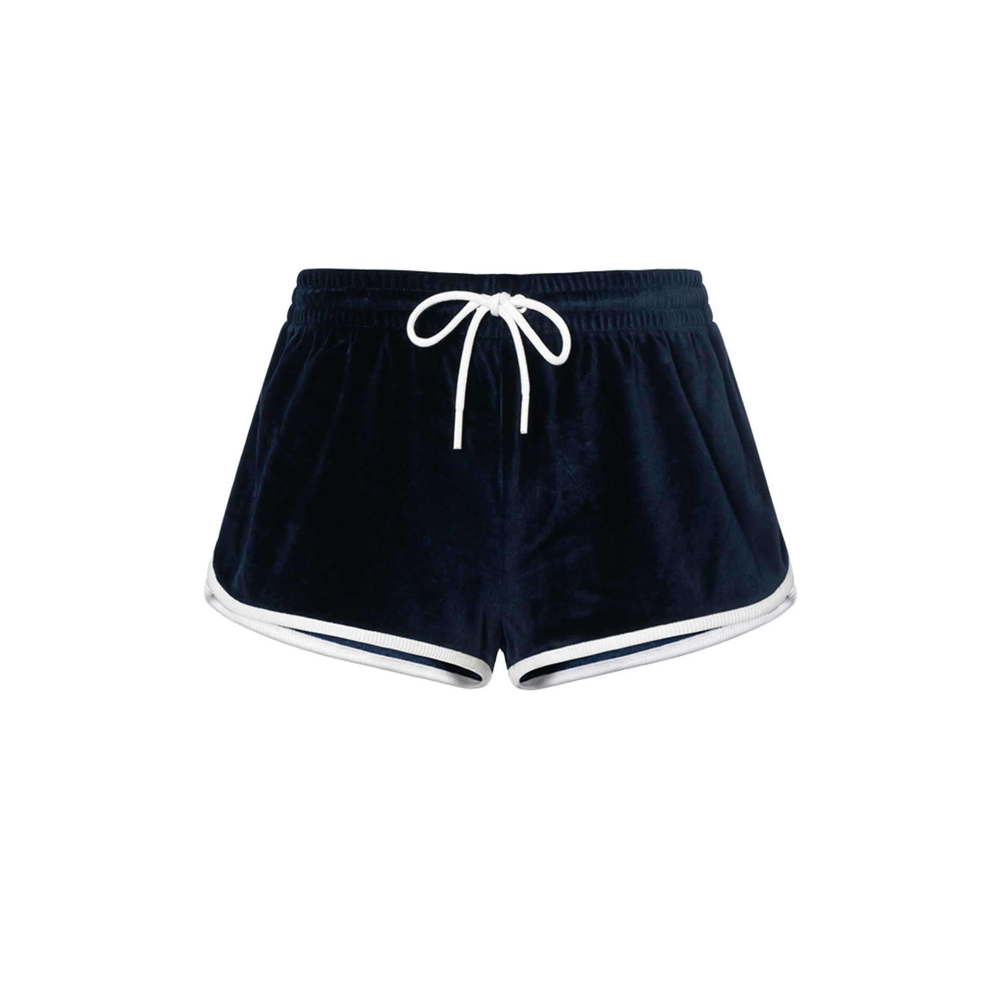 CELINE Triomphe Mini Shorts In Velvet Jersey