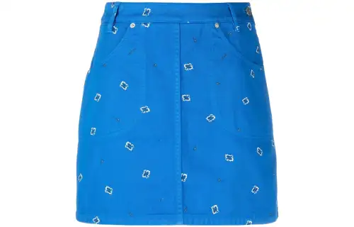 KENZO Paisley Printed A Line Mini Skirt