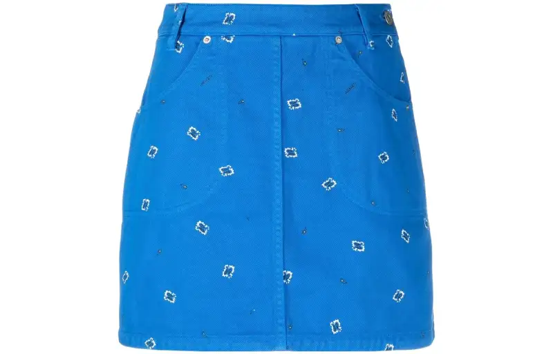 KENZO Paisley Printed A Line Mini Skirt