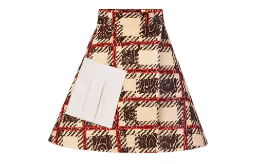 LOUIS VUITTON Casual Long Skirt Women's Beige Yellow