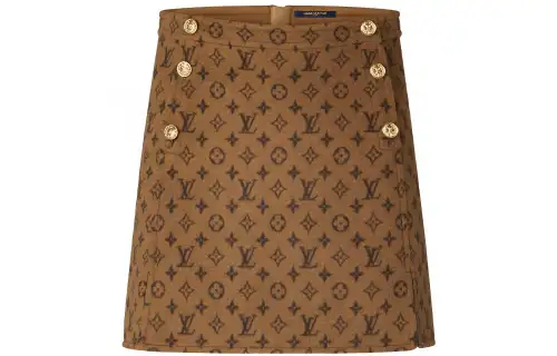 LOUIS VUITTON Casual Short Skirts Women's Yellow