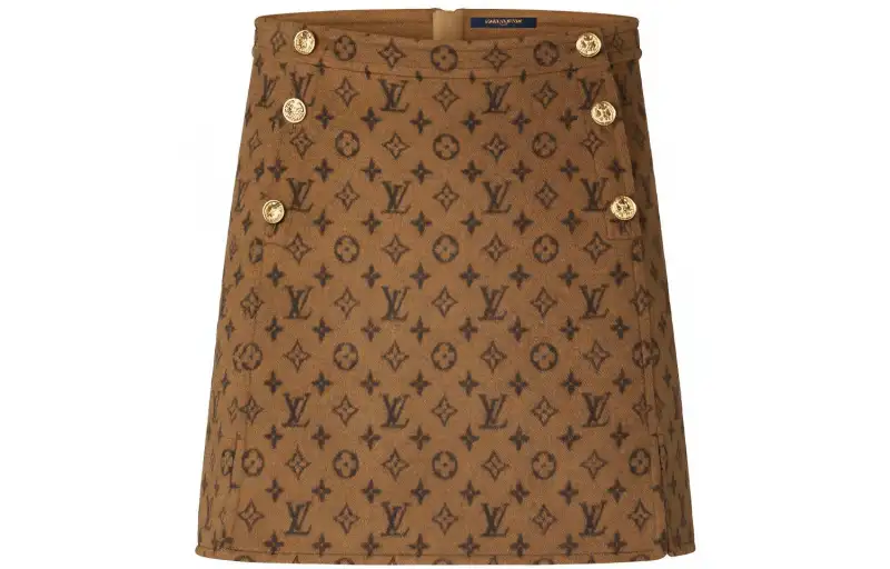 LOUIS VUITTON Casual Short Skirts Women's Yellow