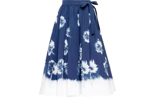 PRADA SS21 Casual Long Skirt Women's Blue