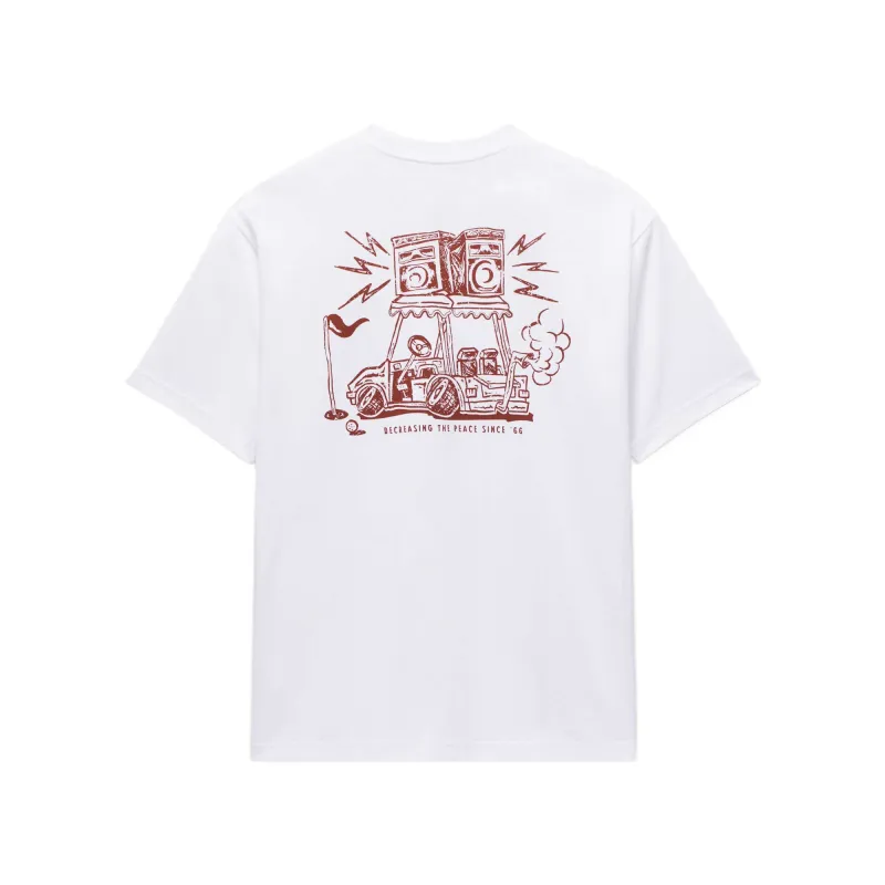 Vans T Shirts Men's White Crew Neck Moderate Straight Fit