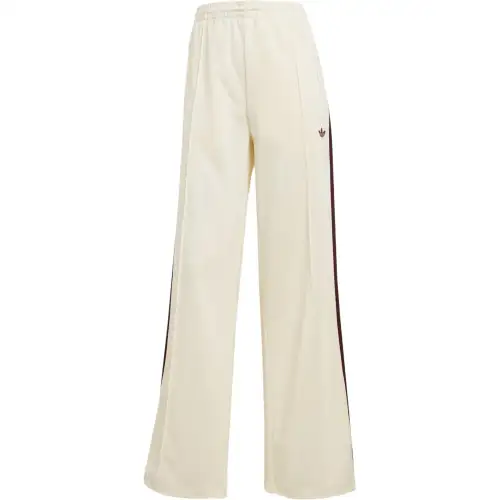 Adidas Women's Adicolor Classic Firebird Loose Track Tracksuit Bottoms Cream White/Maroon