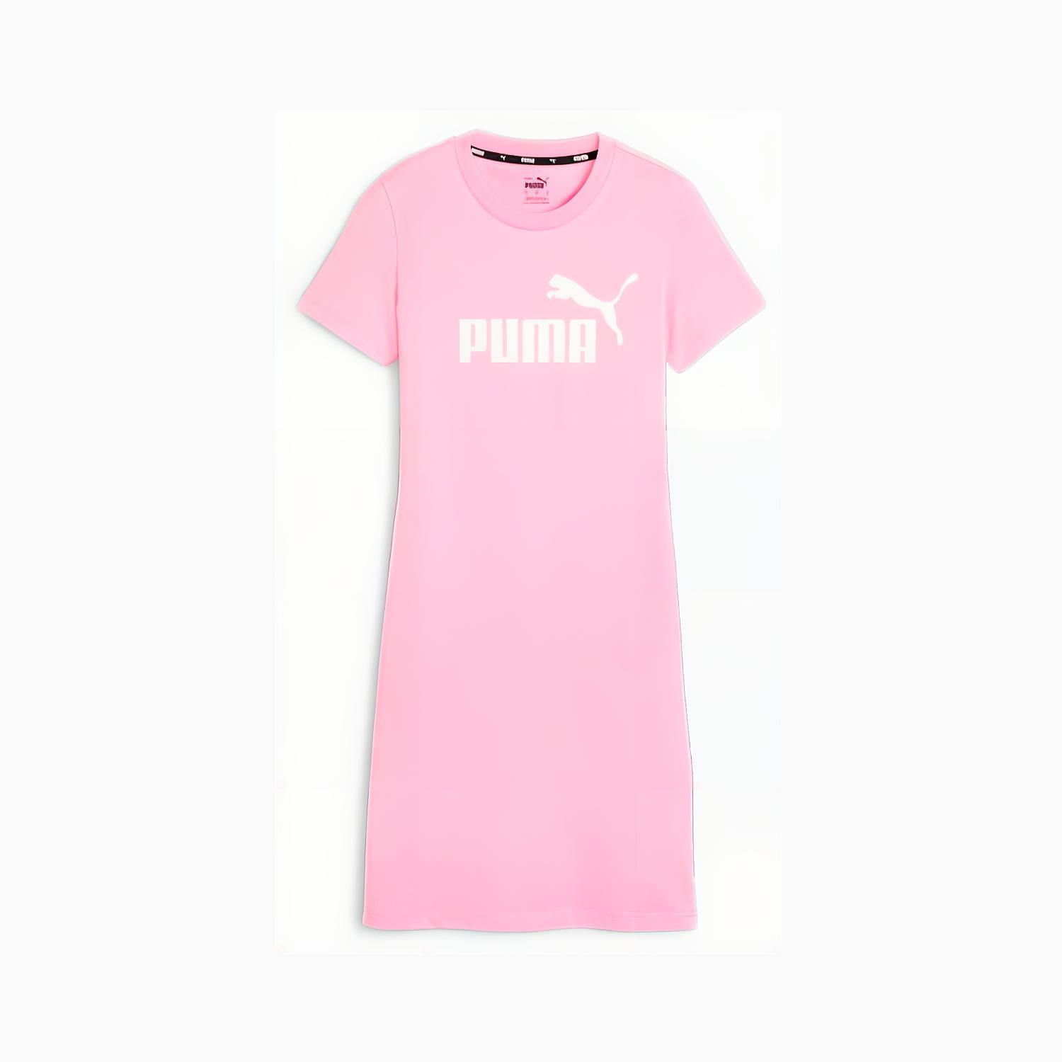 PUMA Vestido De Camiseta De Corte Entallado Essentials Para Mujer