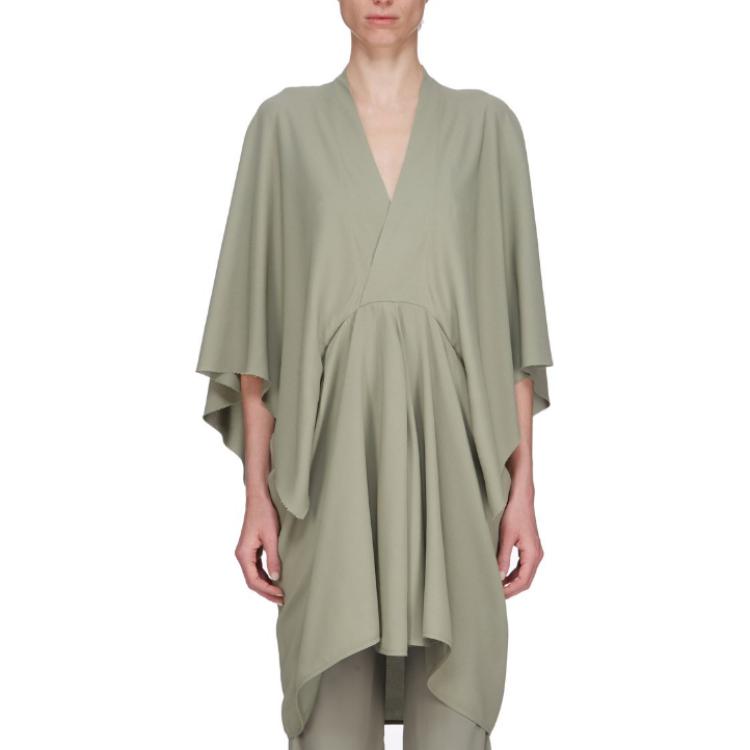 Женское платье RICK OWENS/RO SS25 (фарфорово-зеленое)