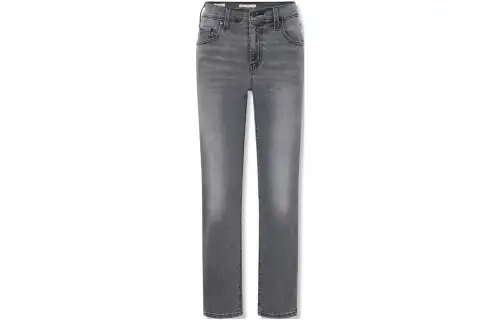 Levis Jeans Women's Gray Thickened Straight Fit Pants