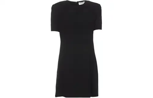 Saint Laurent Crewneck Short-Sleeved Dress