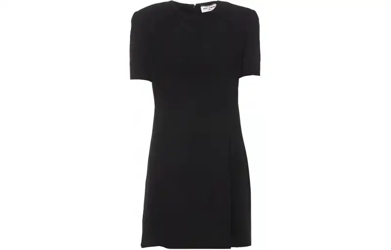 Saint Laurent Crewneck Short-Sleeved Dress