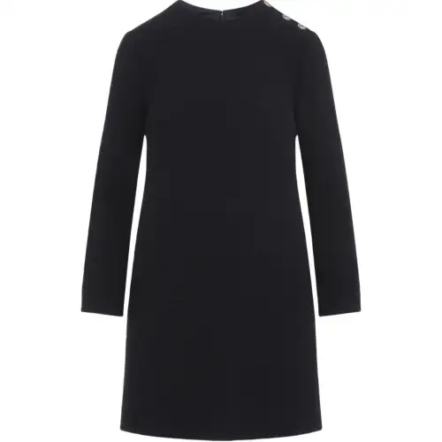 GUCCI Damier Boucle Long Sleeve Dress