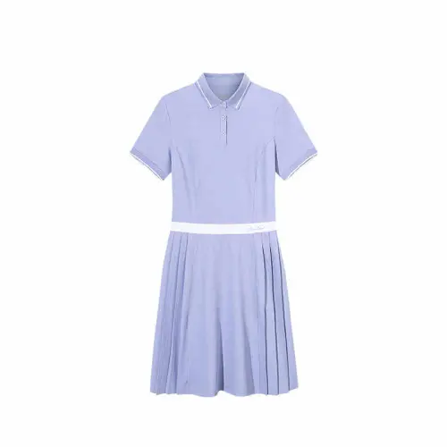 Anta Variety Training Collection Short Sleeved Dress Women's Twilight Ice Blue