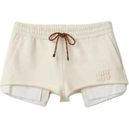 MIU MIU Elasticated Drawstring Waistband Shorts
