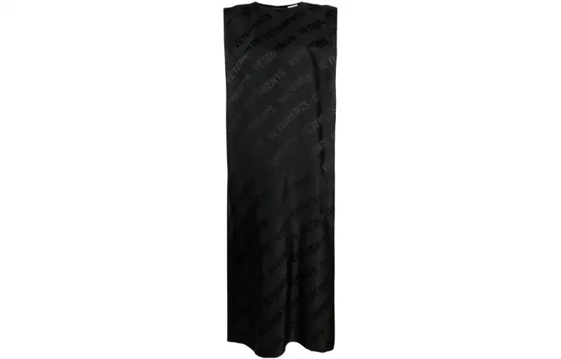 Vetements logo-print sleeveless dress