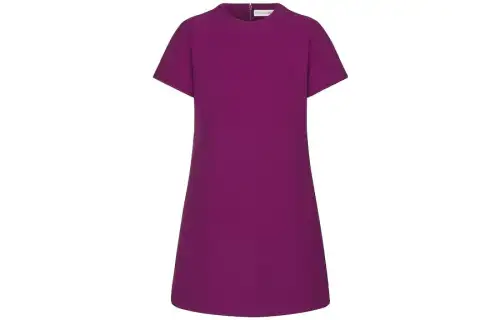 DIOR Short Sleeved Dress Women's Purple