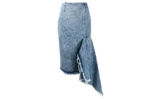 Balenciaga Denim Short Skirts Women's Blue Moderate Short Other