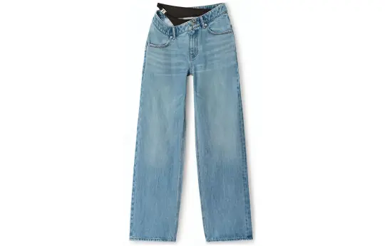 Alexander Wang bikini-layered straight jeans