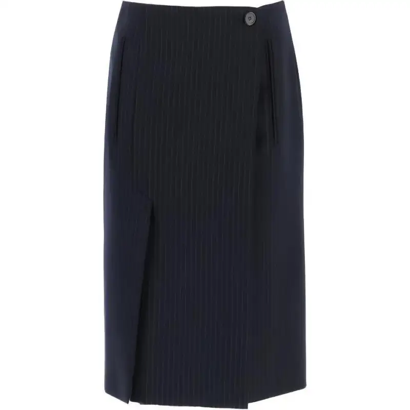 PRADA Casual Long Skirt Women's Dark Blue